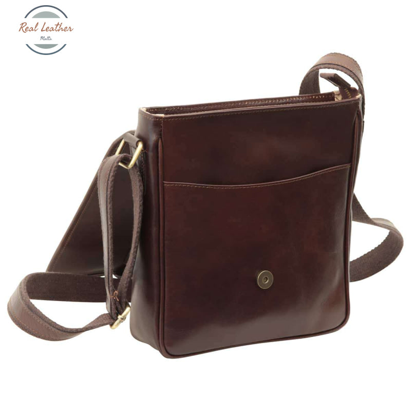 Small leather bag with magnetic closure Messenger Bag