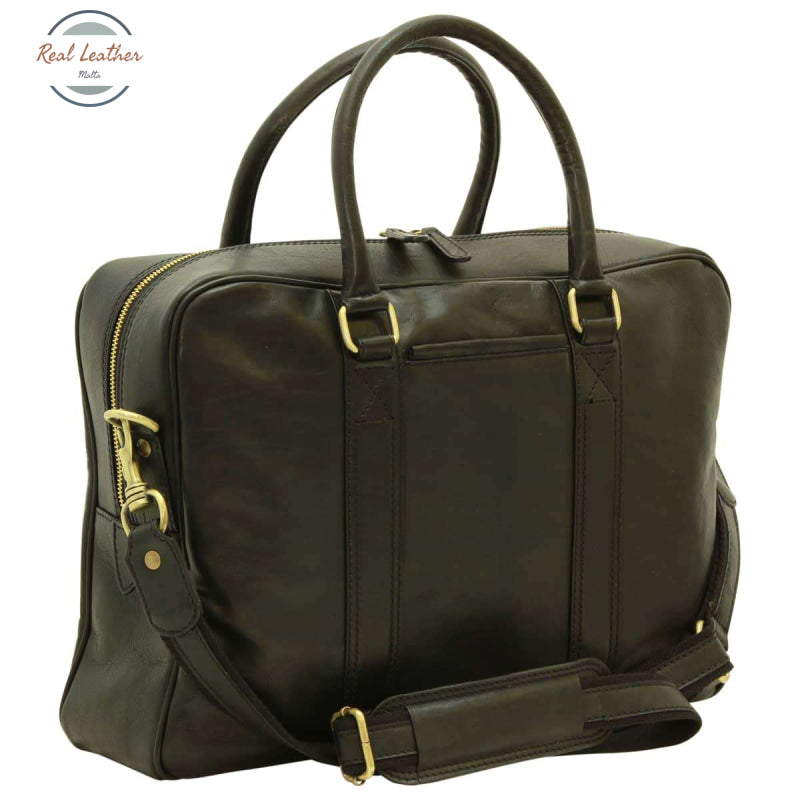Soft Calfskin Leather Briefcase Black Briefcases