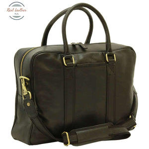 Soft Calfskin Leather Briefcase Black Briefcases