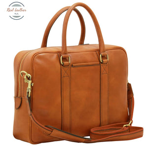 Soft Calfskin Leather Briefcase Gold Briefcases