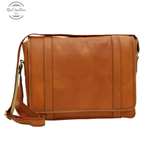 Soft Calfskin Leather Messenger Bag Gold Messenger Bag