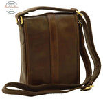 Soft Calfskin Leather Satchel Bag - Small Dark Brown Satchel Bag