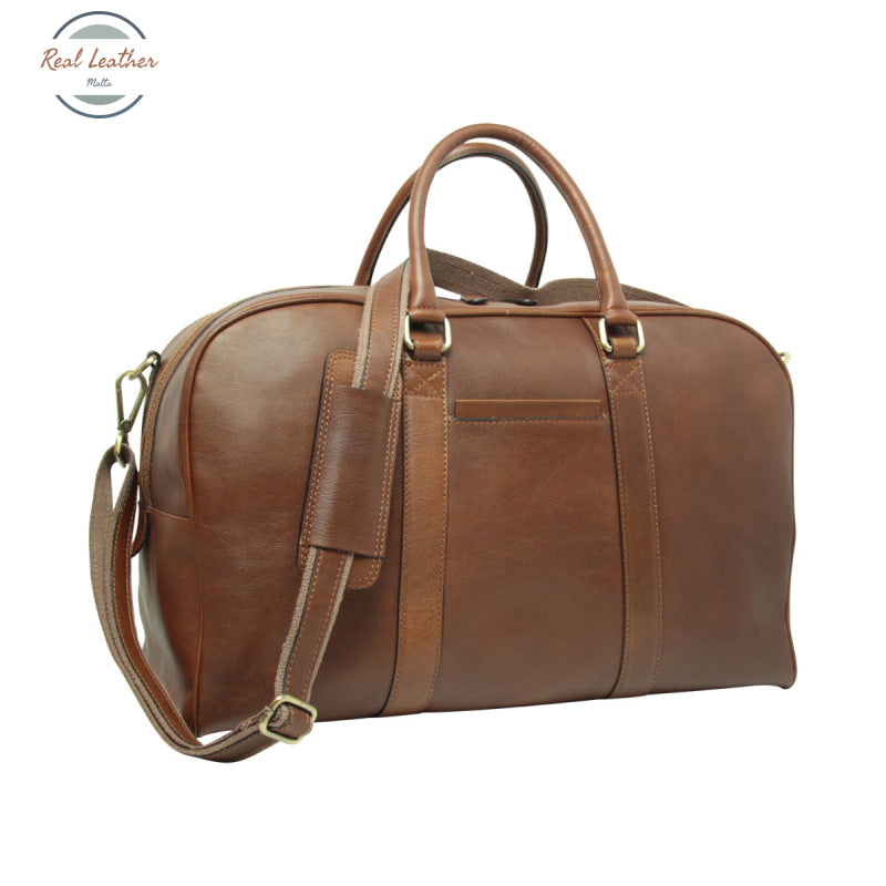 Soft Calfskin Leather Travel Bag Chestnut Travel Bags