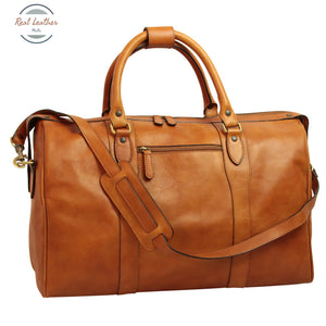 Travel Bag with shoulder strap Brown colonial Travel Bag