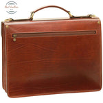 Vachetta Leather Briefcase Brown Briefcase