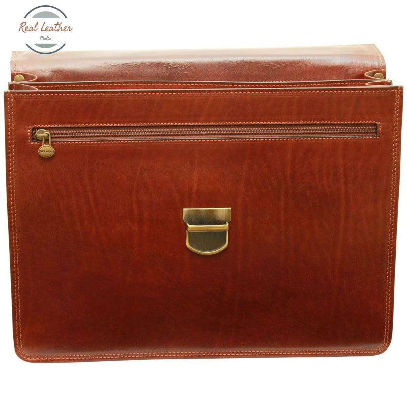 Vachetta Leather Briefcase Brown Briefcase
