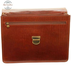 Vachetta Leather Briefcase Brown Briefcase