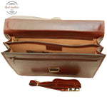 Vachetta Leather Briefcase Brown Briefcase
