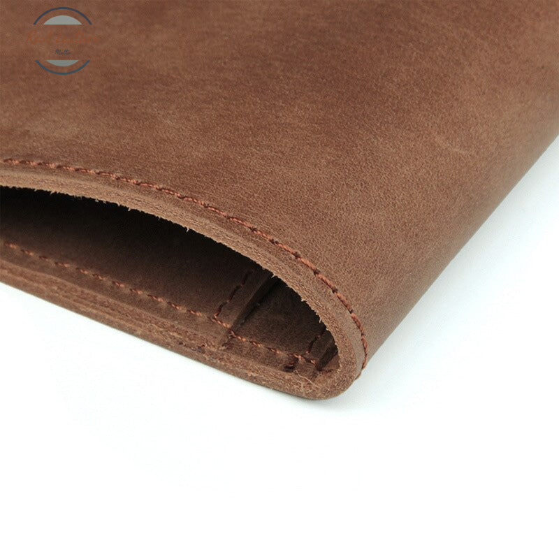 Vintage Crazy Horse Leather Passport And Card Holder Cover