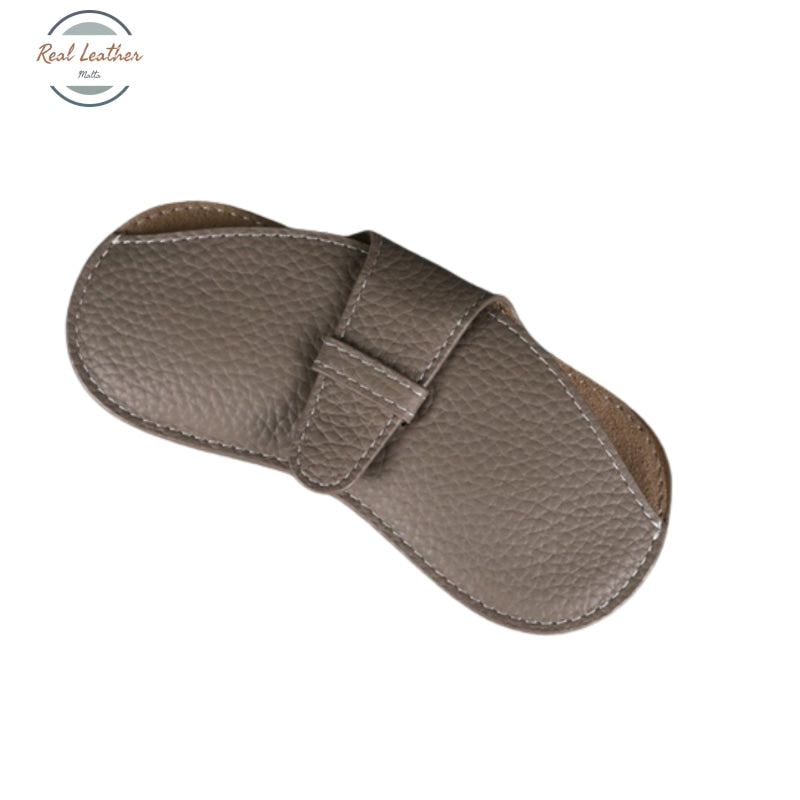 2022 New Genuine Leather Glasses Case Sun Spectacle Sunglasses Storage Bag Eyewear Cover Portable