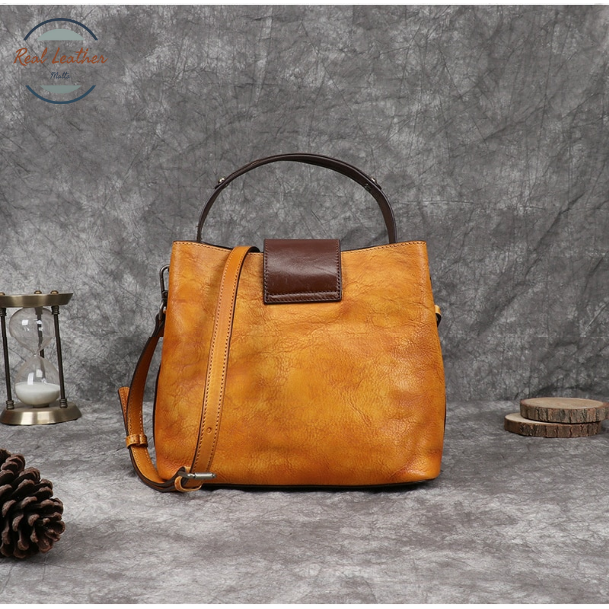 Retro Leather Women Shoulder Bag