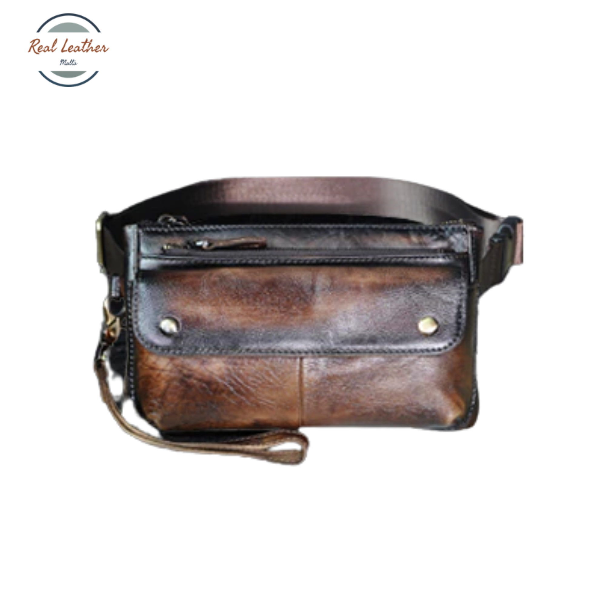 Real Leather Men's Casual Waist Pack