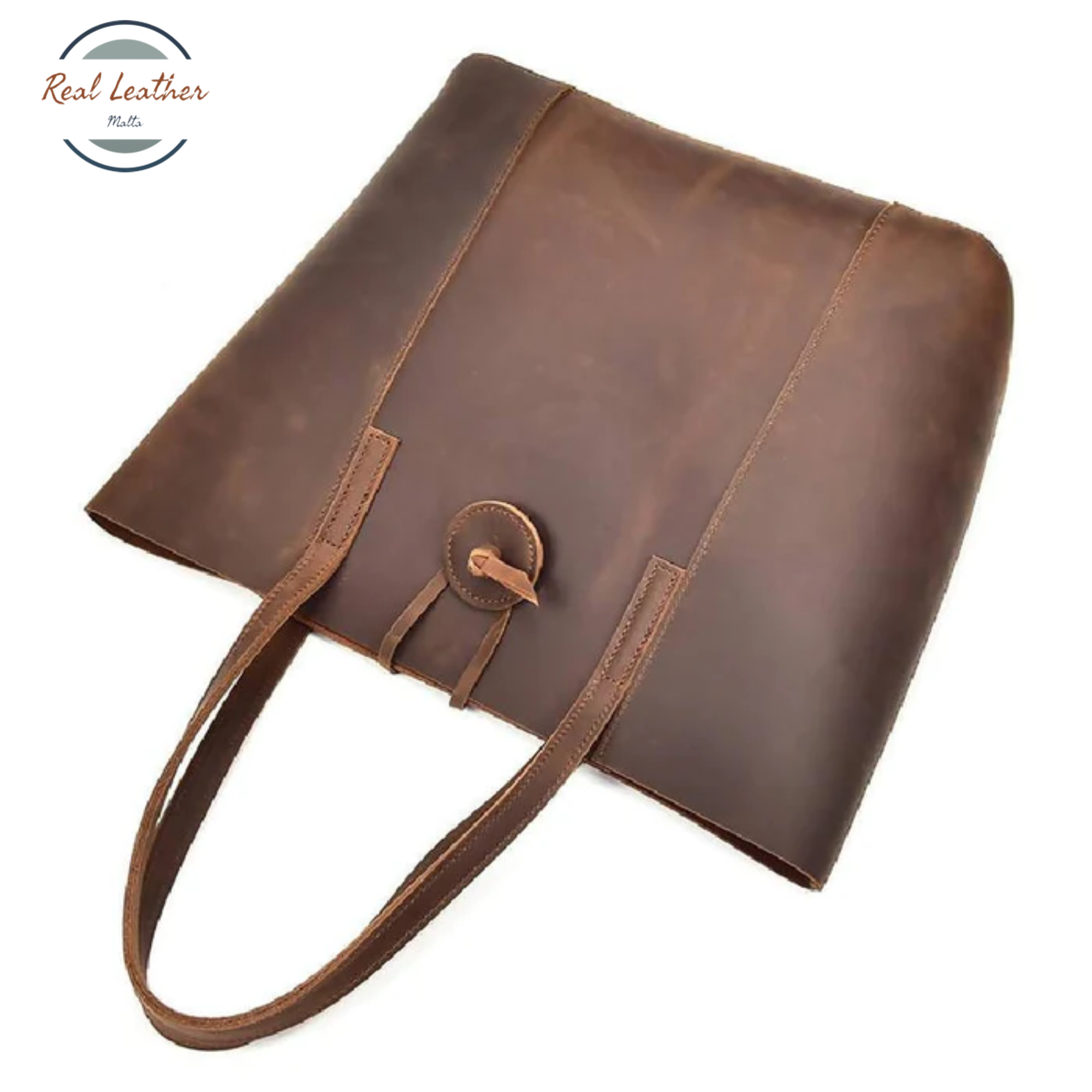 Genuine Leather 2 in1 Vintage Tote