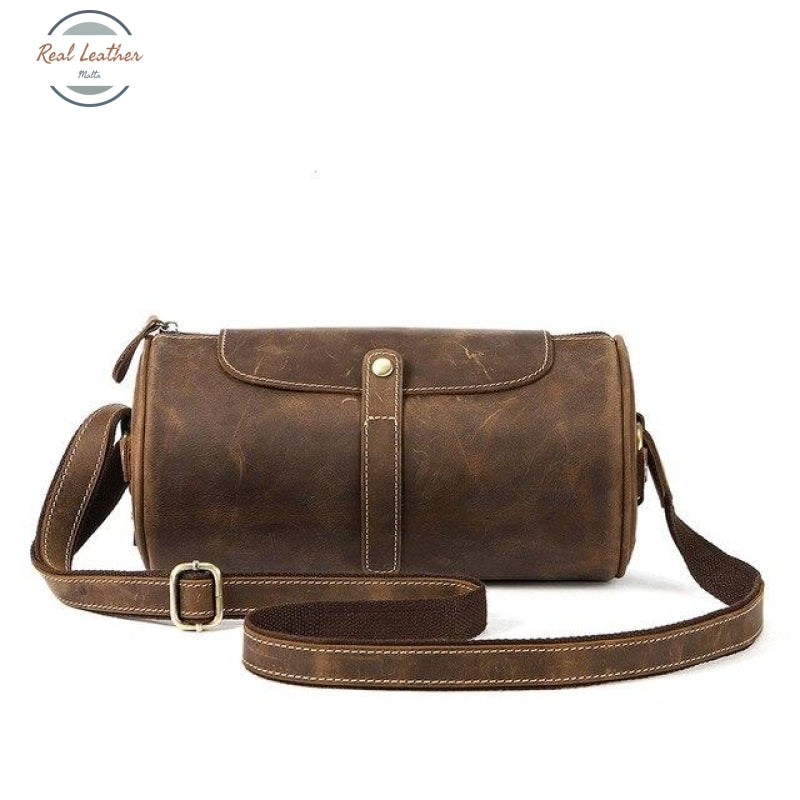 Casual Genuine Barrel Bag Brown / 27Cm X13Cm Bags