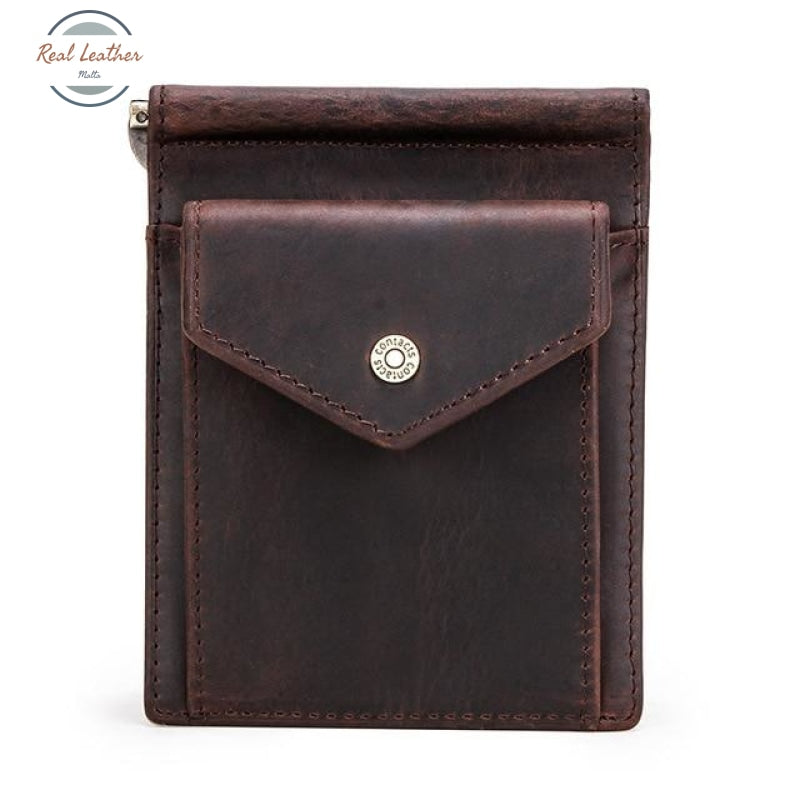 Cowhide Coin Wallet Coffee Wallets