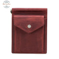Cowhide Coin Wallet Red Wallets