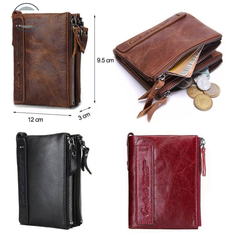 Crazy Horse Cowhide Leather Wallet Wallets