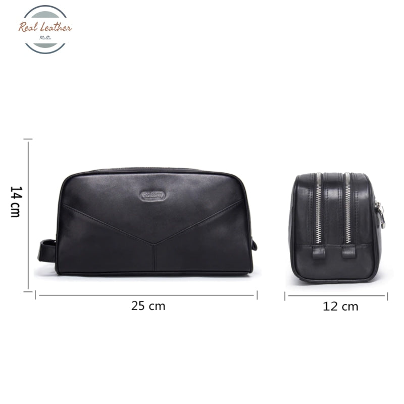 Crazy Horse Leather Travel Toiletry Bag Bags
