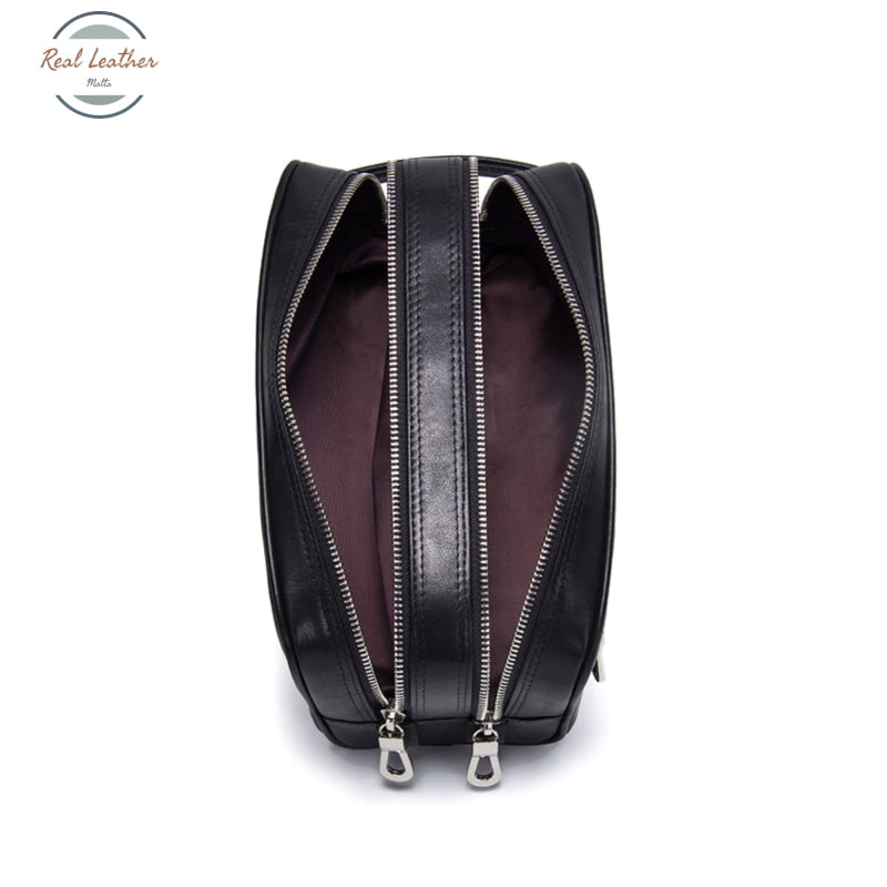 Crazy Horse Leather Travel Toiletry Bag Bags