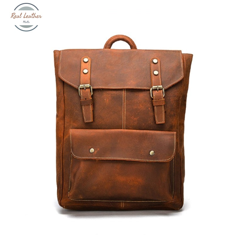 Crazy Horse Leather Vintage Travel Bag