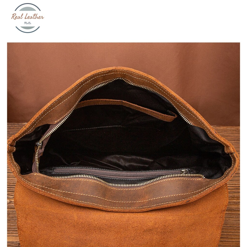 Crazy Horse Leather Vintage Travel Bag