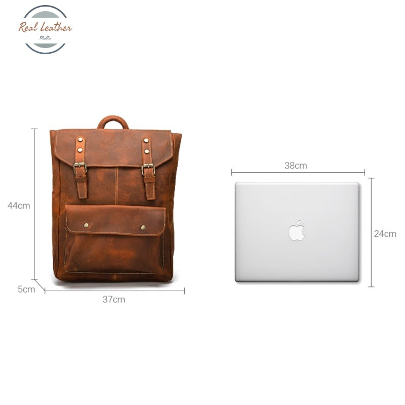 Crazy Horse Leather Vintage Travel Bag