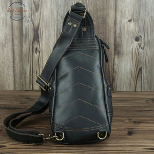 Crazy Horse Vintage Leather Crossbody Bag