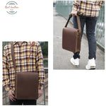 Crazy Horse Vintage Leather Men Crossbody Bag