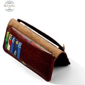 Crocodile Pattern Slim Wallet / Phone Holder