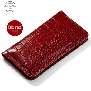 Crocodile Pattern Slim Wallet / Phone Holder