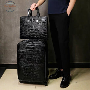 Crocodile Pattern Travel Luggage Set-A / 20 Suitcases