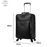 Crocodile Pattern Travel Luggage Suitcases