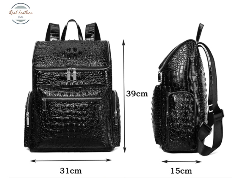 Crocodile Pattern Travel Luggage Suitcases