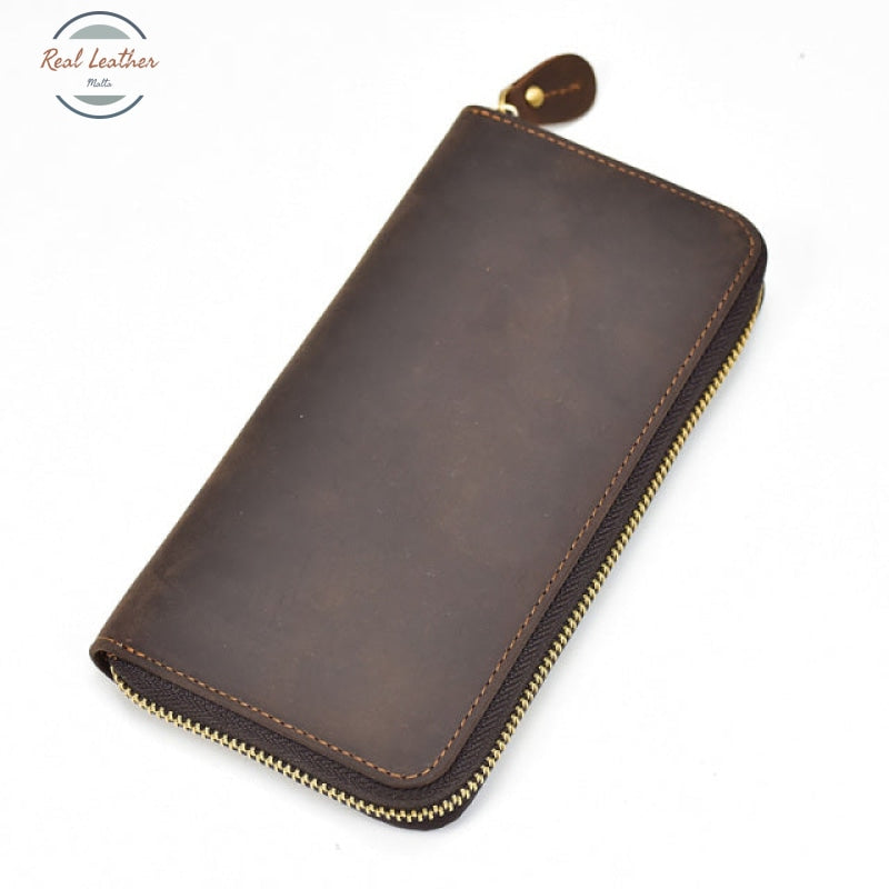 Double Zipper Long Wallet