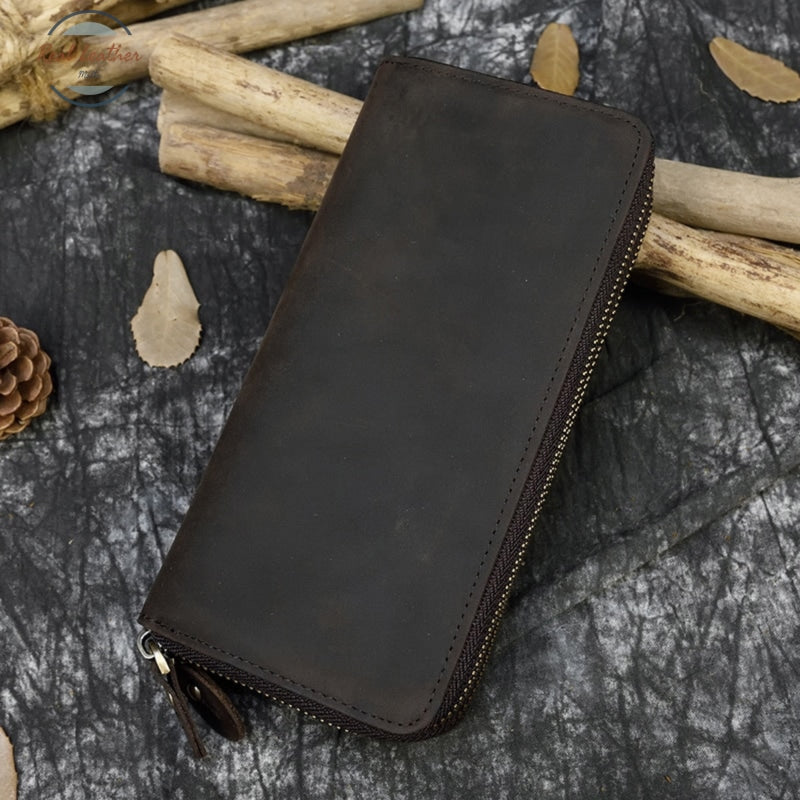 Double Zipper Long Wallet