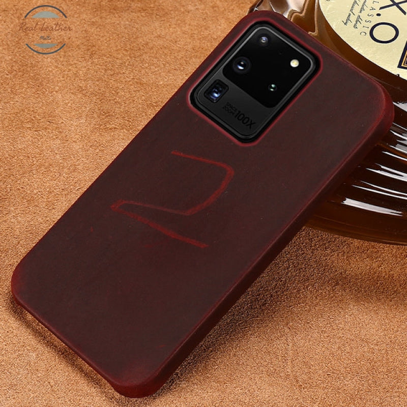 Echt Pull-Up Leer Telefoon Geval Voor Samsung Galaxy S20 Ultra Fe S9 S8 S10 Plus Note 20 10 9 M21