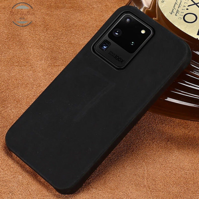 Echt Pull-Up Leer Telefoon Geval Voor Samsung Galaxy S20 Ultra Fe S9 S8 S10 Plus Note 20 10 9 M21