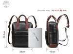 Full Grain Leather 13.3 Vintage Laptop Backpack Backpacks