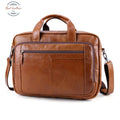 Full Grain Leather 15 Inches Travel Briefcase Briefcases