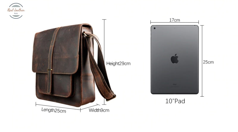 Genuine Cowhide Leather Cross Body Bag Messenger Bags