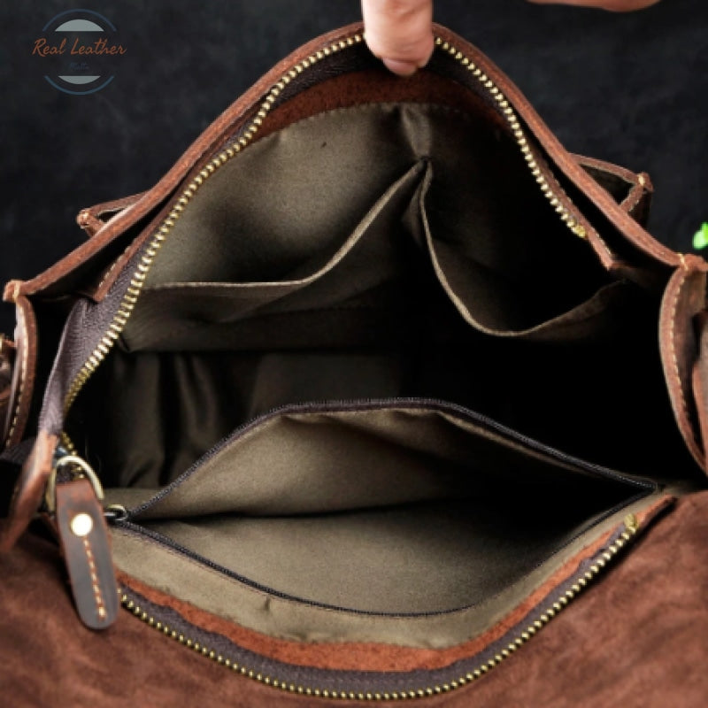 Genuine Cowhide Leather Cross Body Bag Messenger Bags