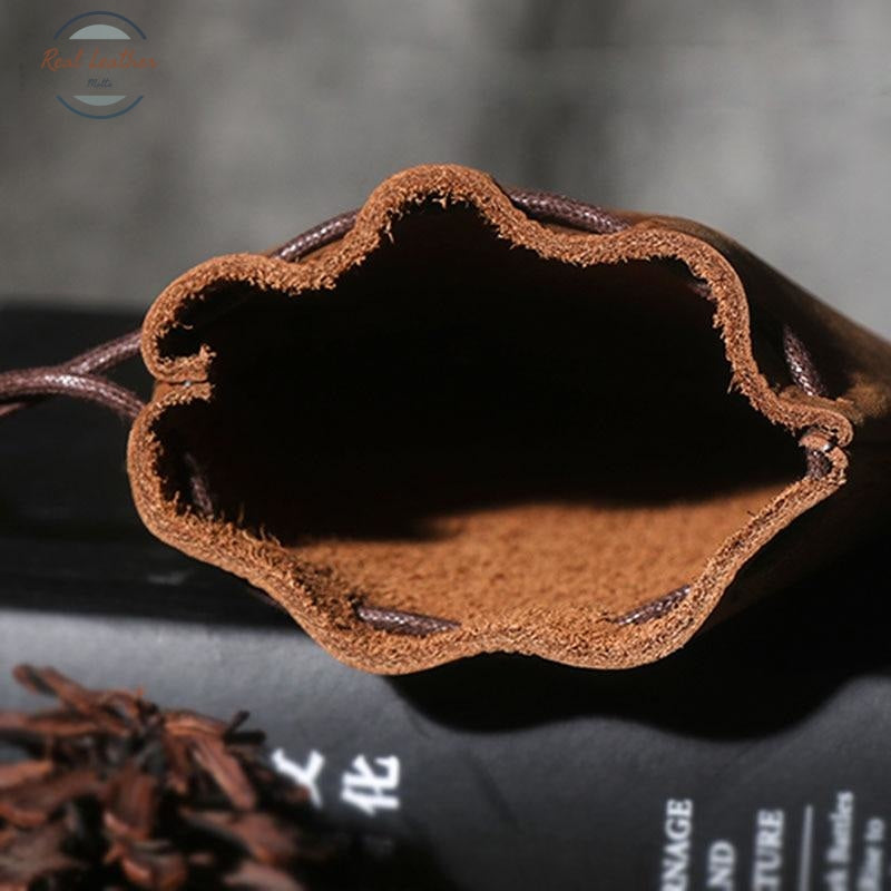 Genuine Crazy Horse Leather Small Coin Pouch