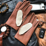 Genuine Goatskin Leather - Breathable Gloves