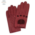 Genuine Lambskin Leather Gloves Burgundy(Lambskin) / China Xs(Palm 5.5-6 Inch)