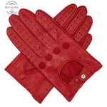 Genuine Lambskin Leather Gloves Red Pro Lamb / China L(Palm 7-7.5 Inch)