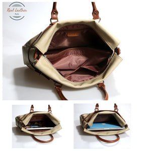 Genuine Leather 14 Inch Briefcase For Women