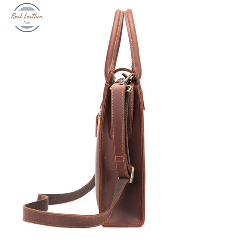 Genuine Leather 14-Inch Vintage Laptop Bag / Briefcase