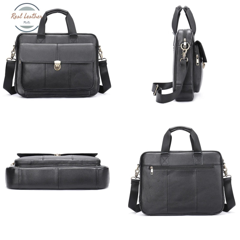 Genuine Leather 14 Inches Laptop Bag / Briefcase