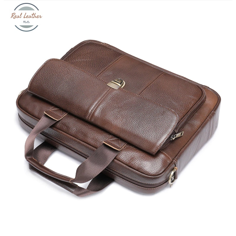 Genuine Leather 14 Inches Laptop Bag / Briefcase