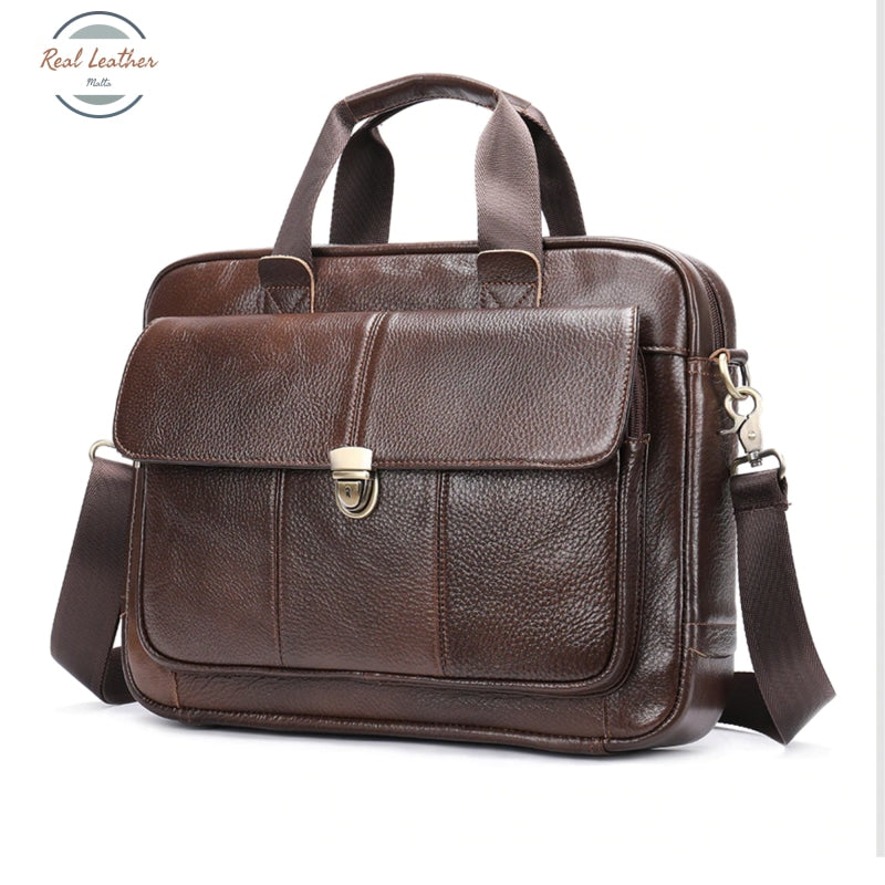 Genuine Leather 14 Inches Laptop Bag / Briefcase